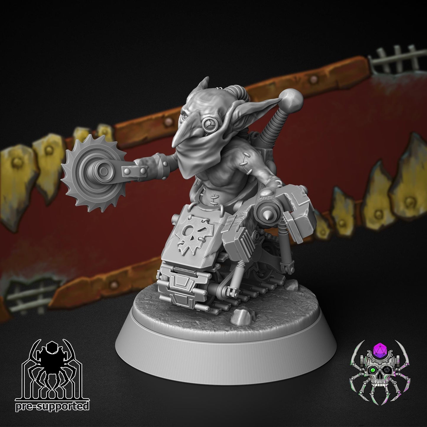 Ork Ache Master • 32mm Grimdark Ork  for Sci-Fi Wargames & TTRPG | Eight Legs Miniatures mini