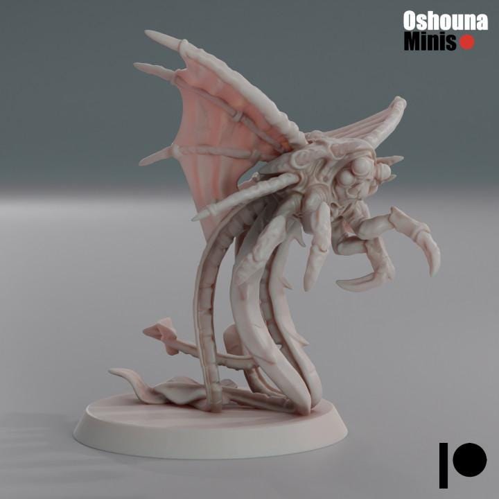 Flying Spike Spitters  (1-20) - Deep Hive - Oshounaminis Tabletop wargaming miniature for Grimdark | OPR | Sci-fi | Alien Bug Proxy