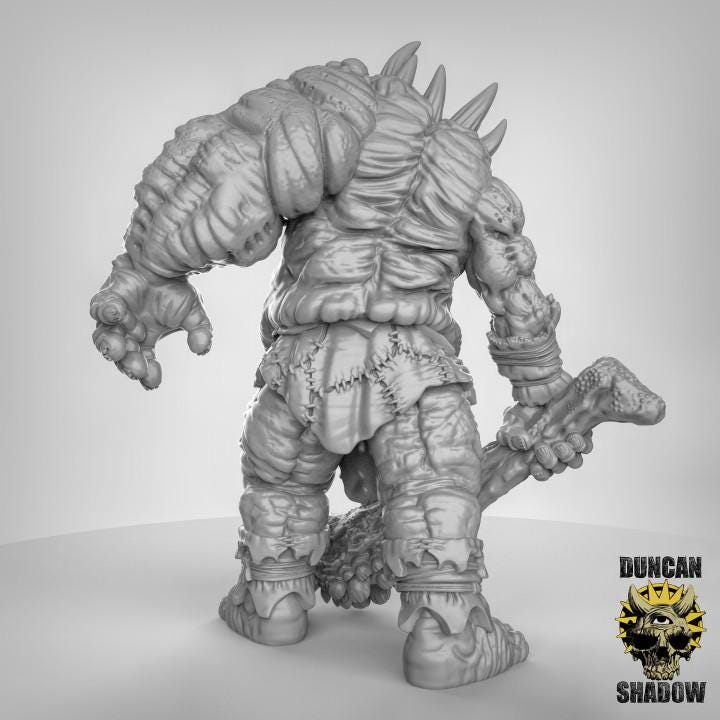 Chaos Titan Undead Miniature | Duncan Shadow | PathFinder | Mini | Tabletop Wargaming | Dungeons and Dragons | Resin | Fantasy | RPG