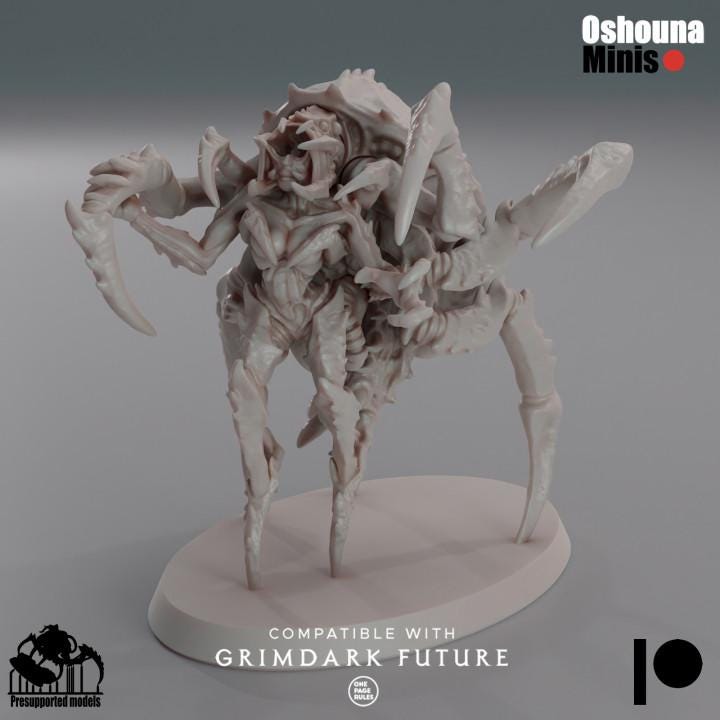 Infected Queen - Deep Hive - Oshounaminis - Tabletop wargaming miniature for Grimdark | OPR | Sci-fi | Alien Bug Proxy | Printed mini