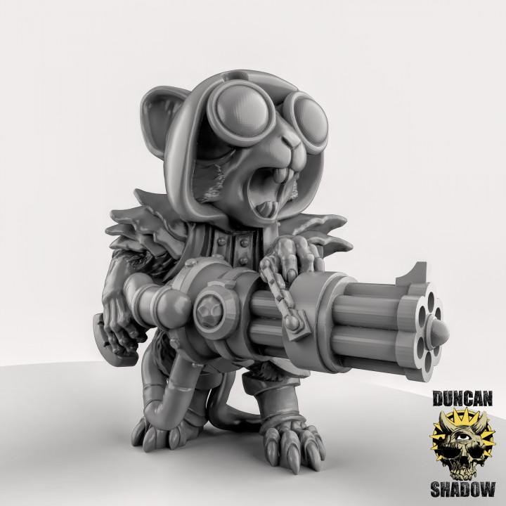 Mousle Weapon Team | Duncan Shadow| PathFinder | Mini | Tabletop Wargaming | Dungeons and Dragons | Resin | Fantasy | RPG