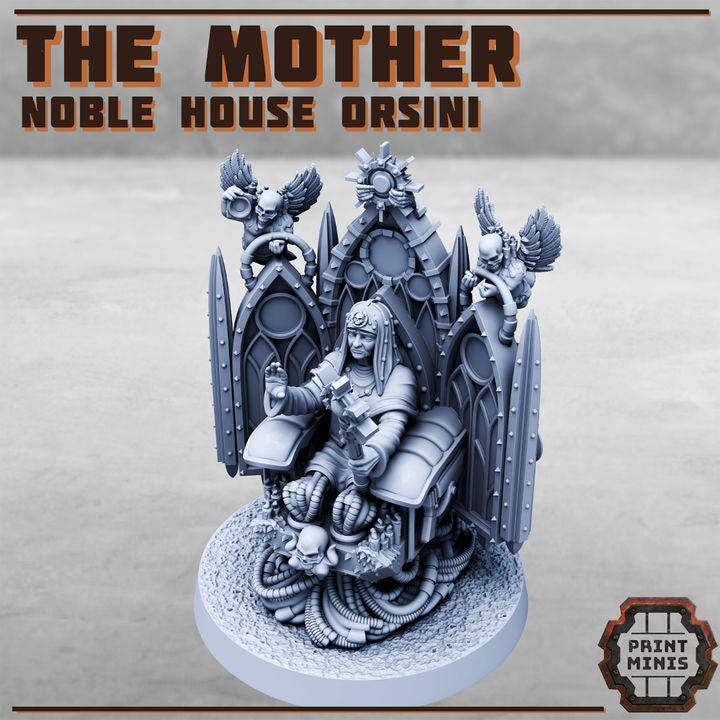 The Mother - Noble House Osini - new Release Nov 25 - Print Minis - Tabletop Wargaming Miniature for Grimdark | OPR | Sci-fi