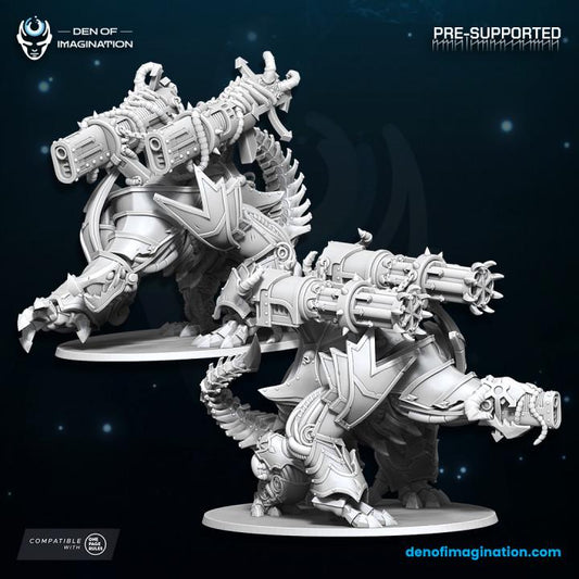 Chaos Steelhound Infernus Miniature - Wildmesh - Tabletop Wargaming for Grimdark | Alternative  | OPR Sci-Fi mini