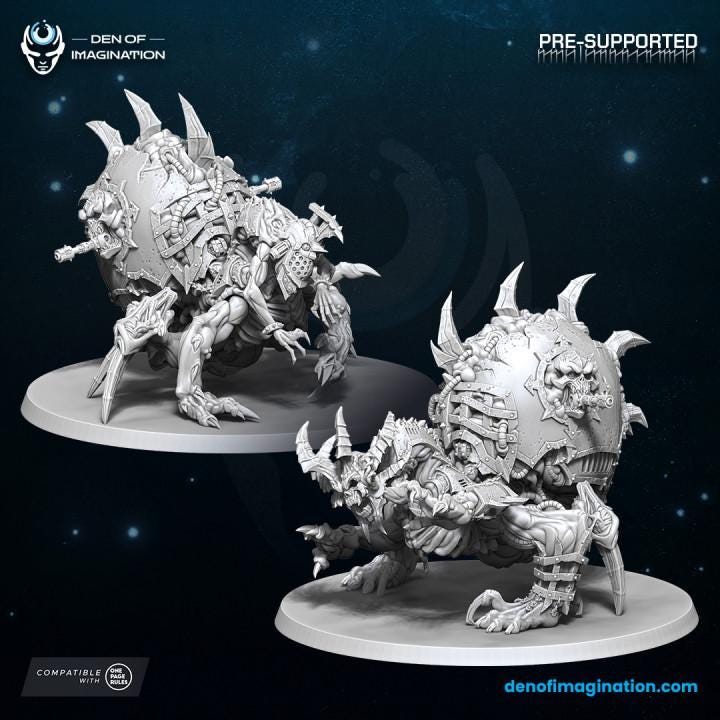 Chaos Infernal stalker - Miniatures  - Wildmesh -Tabletop Wargaming for Grimdark | Alternative  | OPR Sci-Fi mini