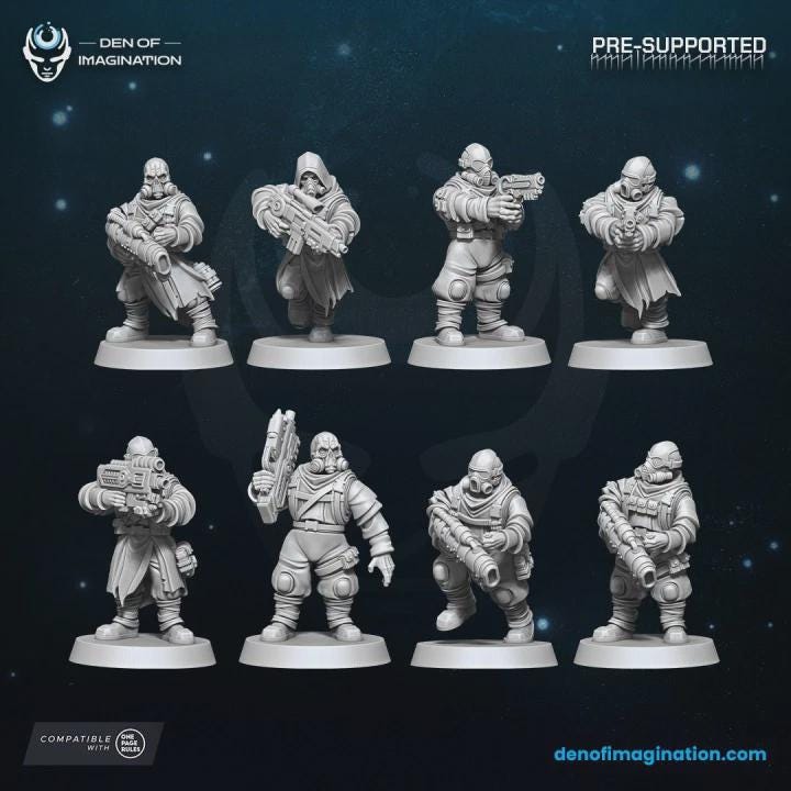 Traitors Marauders - Wildmesh - Tabletop Wargaming for Grimdark | Alternative  | OPR Sci-Fi mini