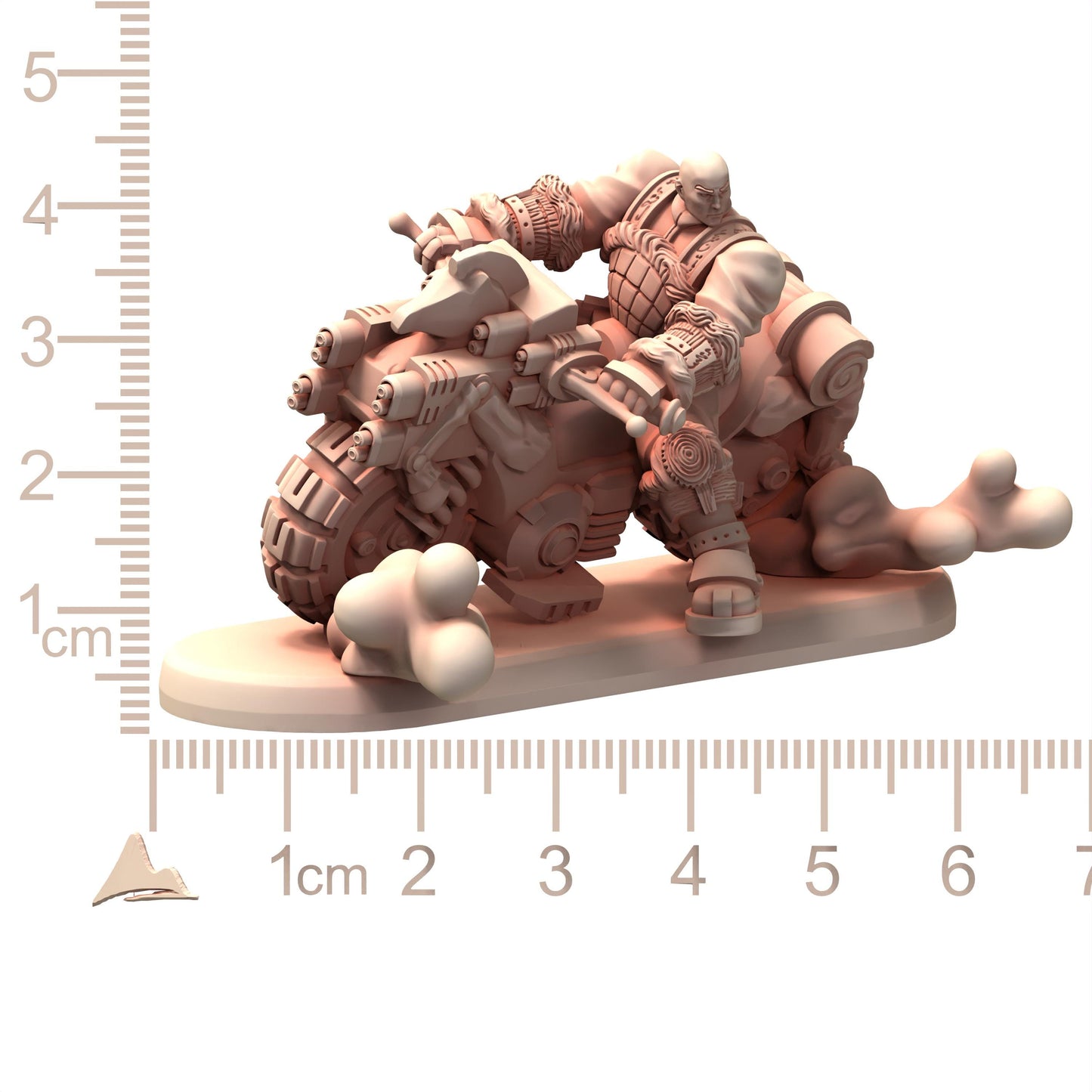 DAIXIYA Scar Mongolian White Sons of Tengri - Printerra Studios - Tabletop Wargaming Miniature for Grimdark OPR Sci-fi