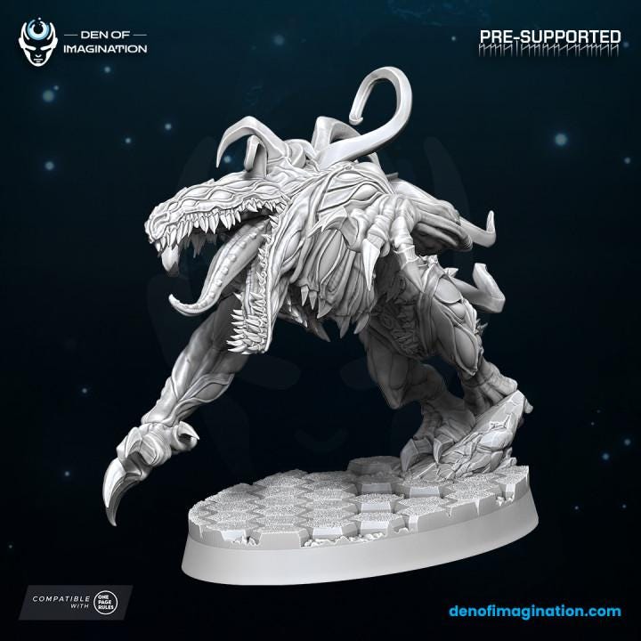 Chaos Void Hounds - Miniatures - Wildmesh - Tabletop Wargaming for Grimdark | Alternative  | OPR Sci-Fi mini