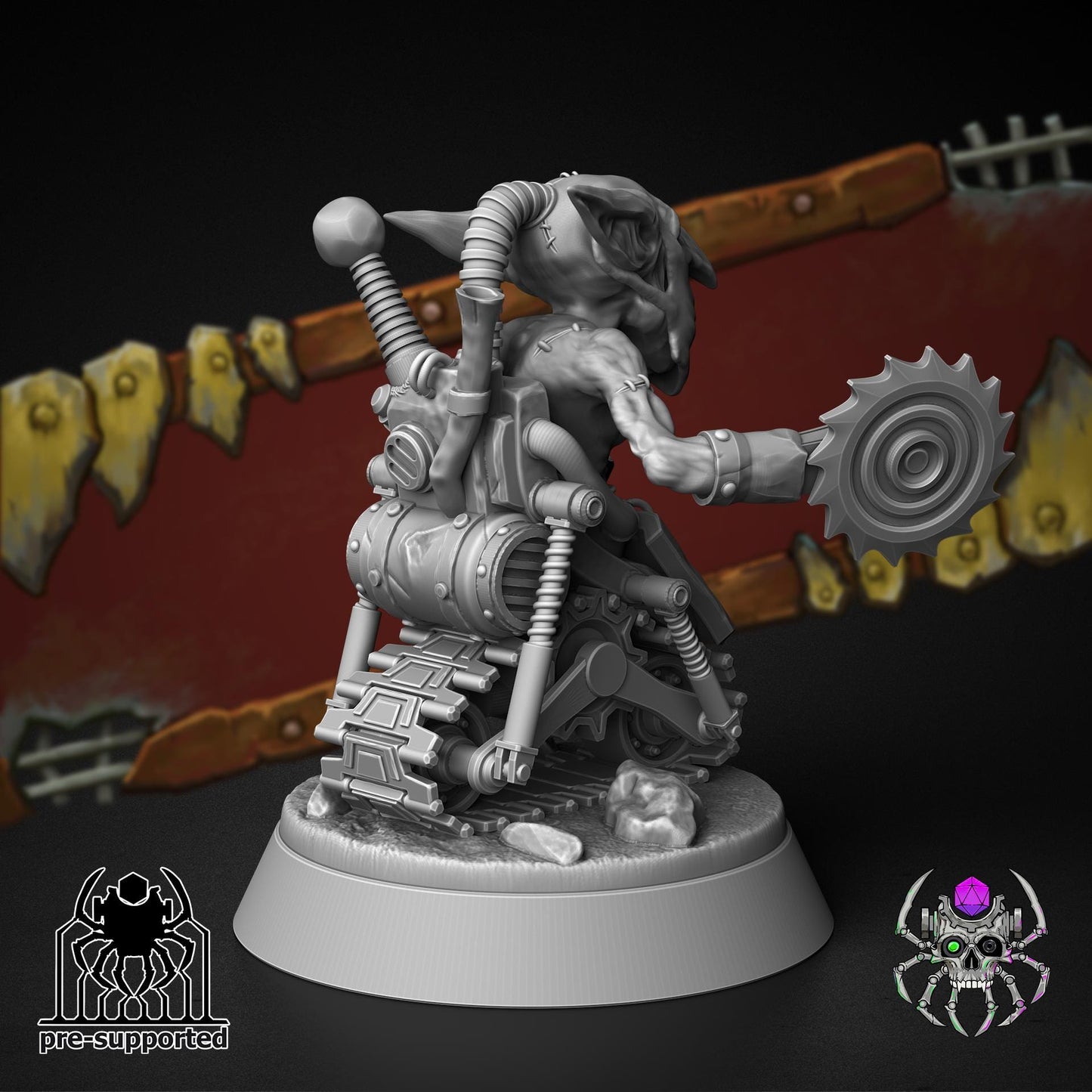 Ork Ache Master • 32mm Grimdark Ork  for Sci-Fi Wargames & TTRPG | Eight Legs Miniatures mini