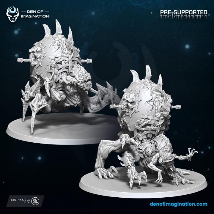 Chaos Infernal stalker - Miniatures  - Wildmesh -Tabletop Wargaming for Grimdark | Alternative  | OPR Sci-Fi mini