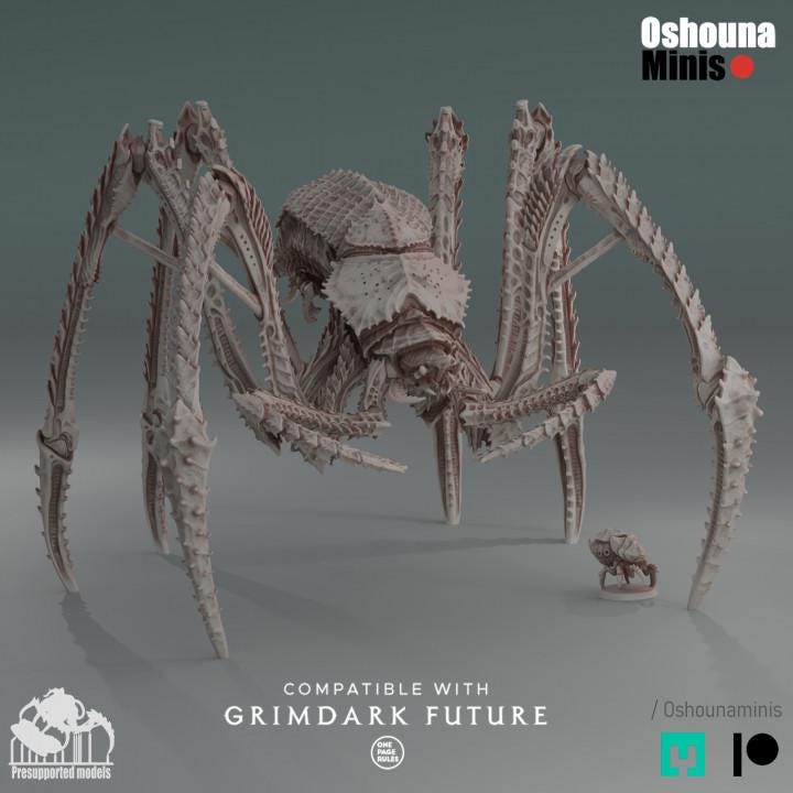 Titan Deep Hive - Oshounaminis - Tabletop wargaming miniature for Grimdark | OPR | Sci-fi | Alien Bug Proxy | Printed mini