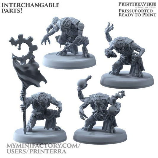 Tuyol Familiar Genetist Fleshsculptor - Printerra Studios - Tabletop Wargaming Miniature for Grimdark | OPR | Sci-fi