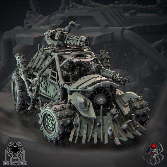Ork War Buggy • Grimdark Miniature for OPR and Sci-Fi Wargames & TTRPG tabletop Wargaming Miniature | Eight Legs Miniatures mini