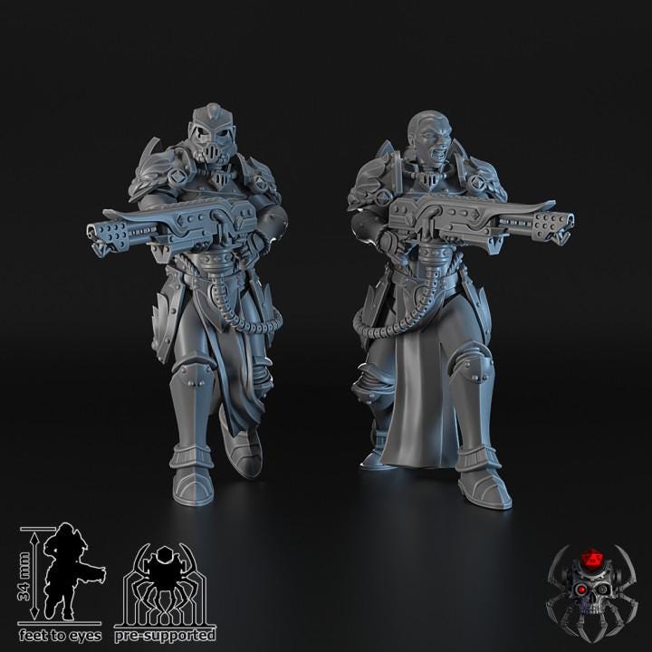 Widows of Retribution Battle Squad - Battle Sisters - for Sci-Fi Wargames & TTRPG | Eight Legs Miniatures mini
