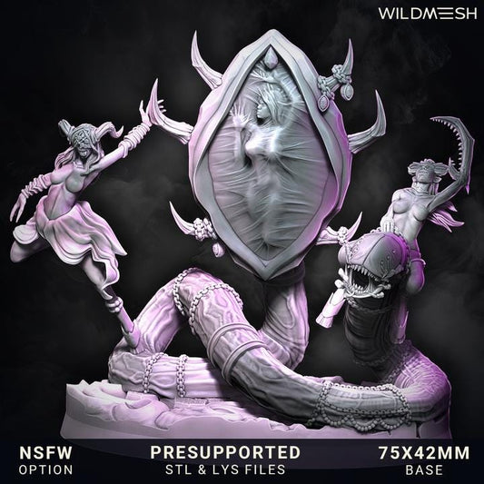 Chaos Demon Succubus Reborn Mirror Minuet Mega Collectors Scene! Chaos of Excess NEW Wildmesh release June25 Tabletop Wargaming for Grimdark