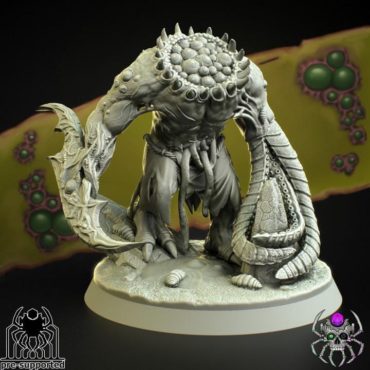 Chaos Plague Beast Abomination - Sci-Fi Wargames & TTRPG | Eight Legs Miniatures mini