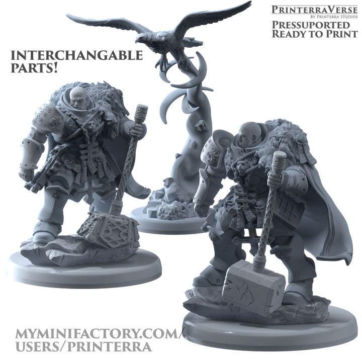 Inquisitaria Collosea Hammer and Eagle  - Belthazar - Printerra Studios - Tabletop Wargaming Miniature for Grimdark | OPR | Sci-fi