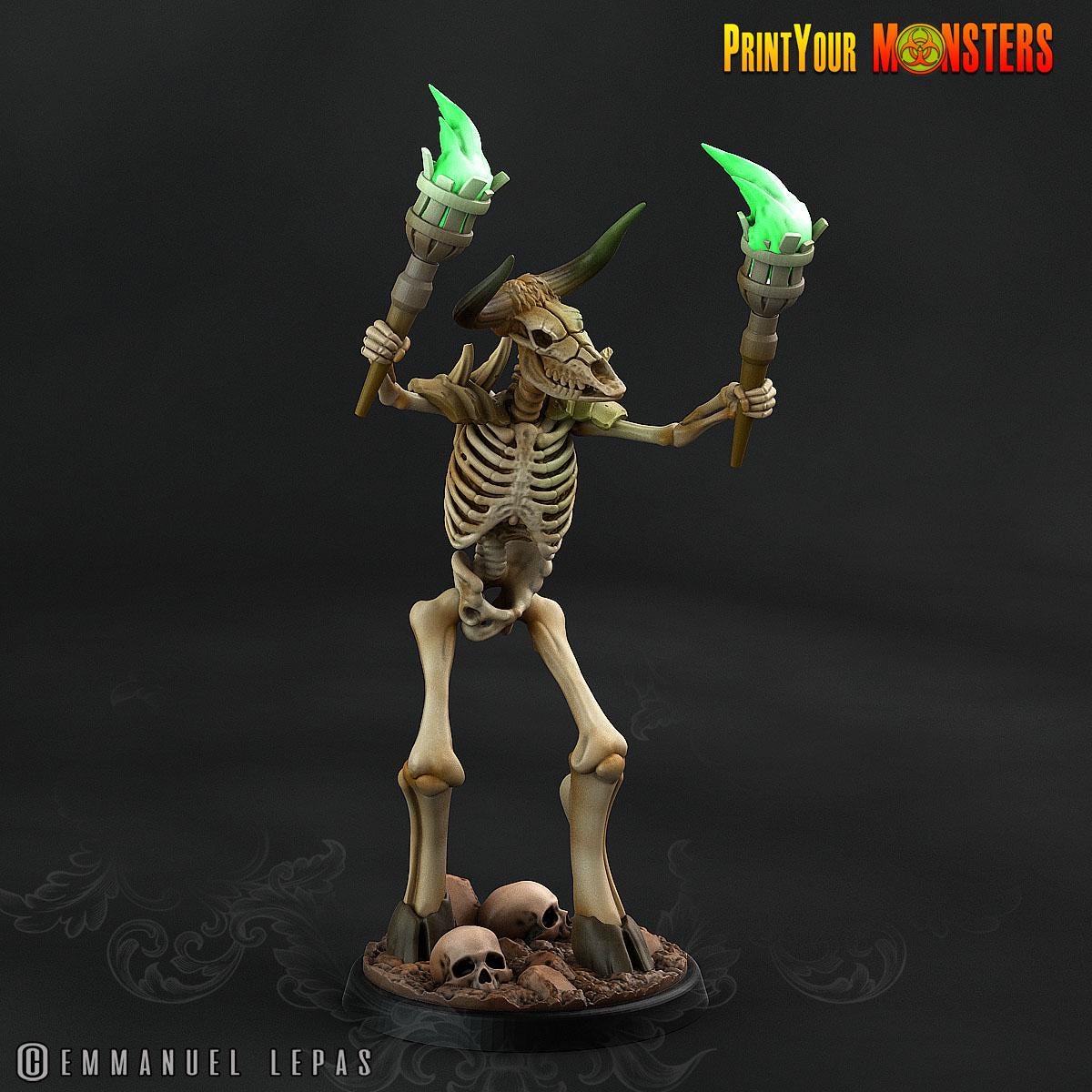 The Ancient Bones Battle Miniatures | New Release Nov 25 - Print Your Monster | Fantasy | Grimdark | DnD | Tabletop Wargaming Mini