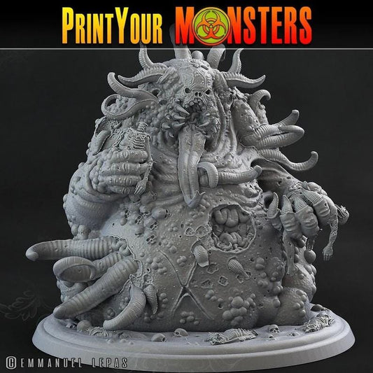 Greater Demon of Plague pestilent  | Tongue Version | Plague Army of Spooky Swamp | Fantasy | Grimdark | DnD | resin mini Print your Monster