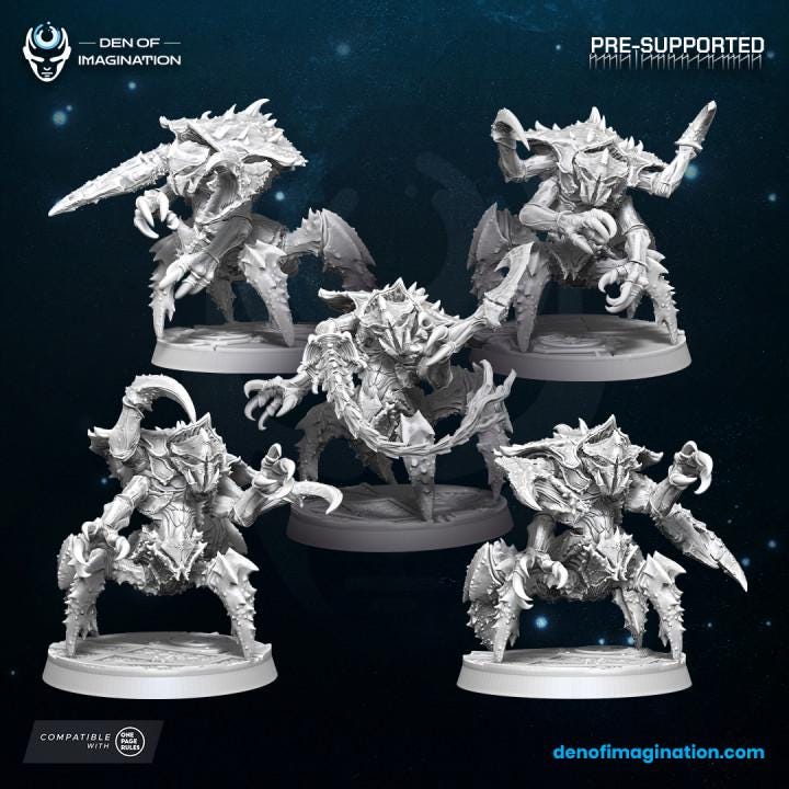 Hive Kelth - Complete Army Bundle - Wildmesh - Tabletop Wargaming for Grimdark | Alternative  | OPR Sci-Fi mini