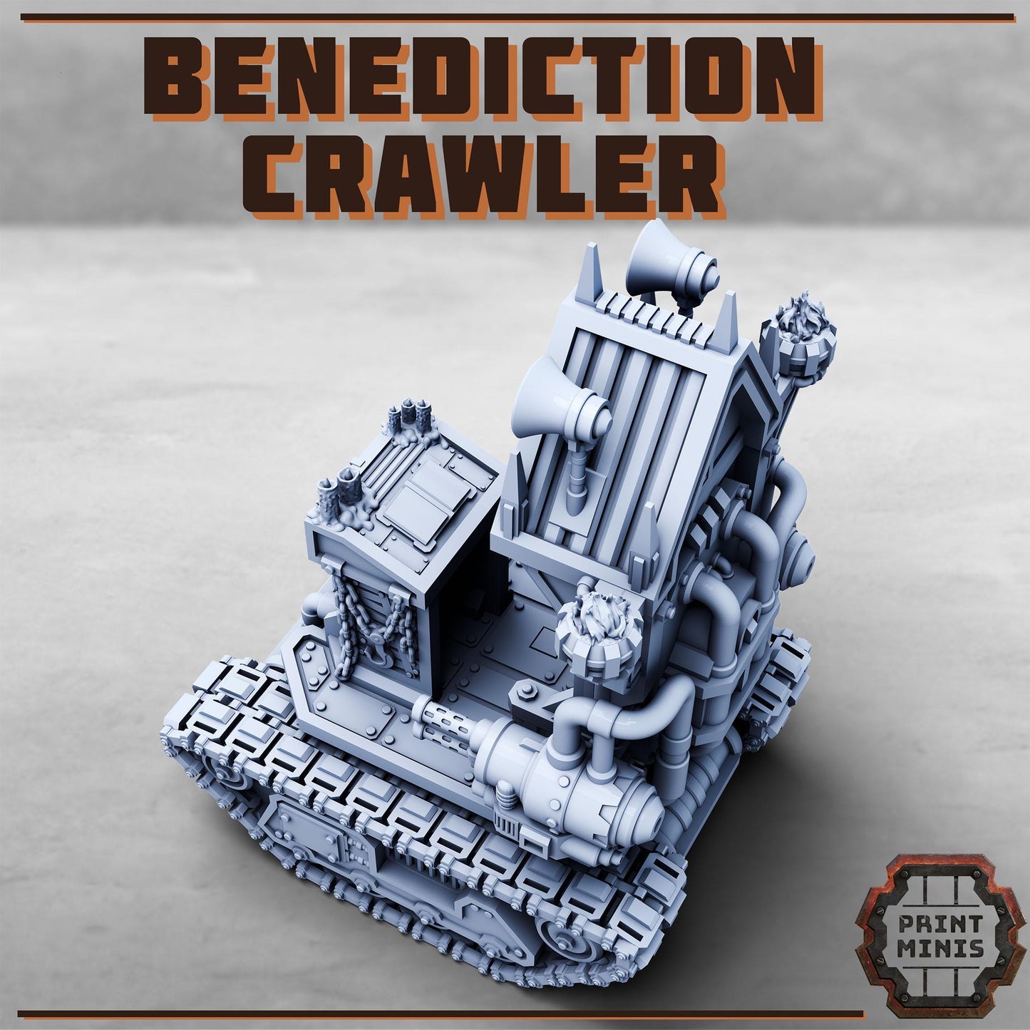 Benediction Crawler - Purifier Gang - Tabletop Wargaming Miniature for Grimdark | OPR | Sci-fi