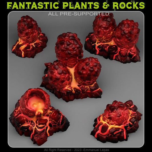 Magna Dragon Eggs Wargaming Terrain Objectives | Fantastic Plants and Rocks | PathFinder | Mini | Dungeons and Dragons | Fantasy | RPG