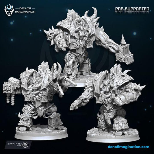 Chaos Juggernaut of Excess Miniature - Chaos of Excess - Wildmesh - Tabletop Wargaming for Grimdark | Alternative  | OPR Sci-Fi