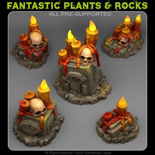 Deadly Alters Wargaming Terrain Objectives | Fantastic Plants and Rocks | PathFinder | Mini | Dungeons and Dragons | Fantasy | RPG