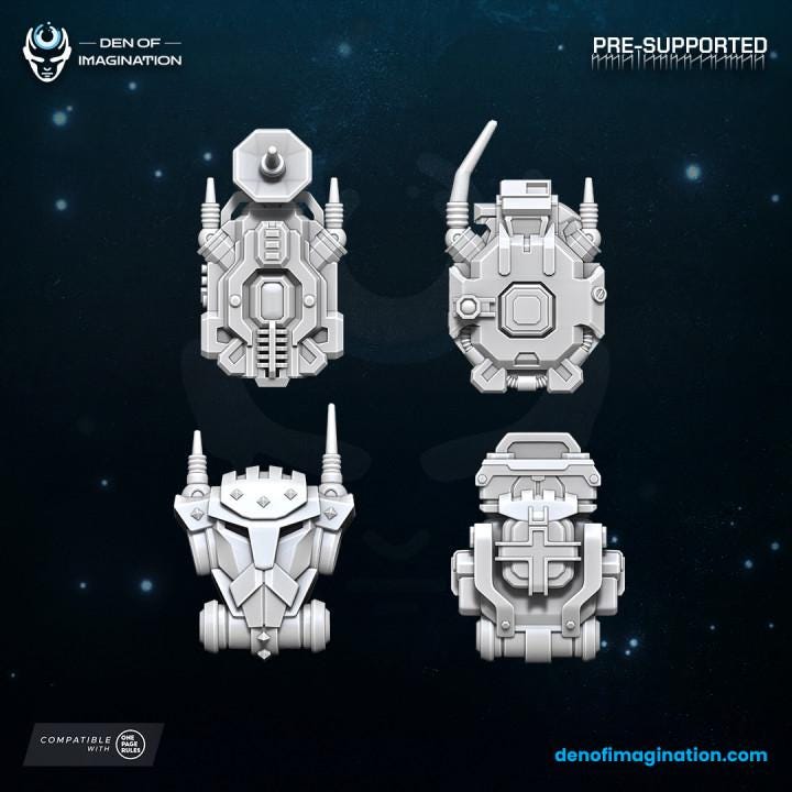 Space Dwarfs Miniatures - Kazaroth Empire Prospectors - Wildmesh - Tabletop Wargaming for Grimdark | Alternative | OPR Sci-Fi mini