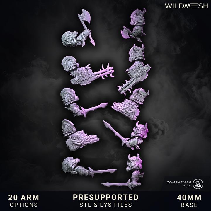 Chaos Excess - Annihilators unit - July 25 Release - Wildmesh Tabletop Wargaming for Grimdark Alternative OPR