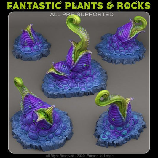 Mutant Plants Wargaming Terrain Objectives | Fantastic Plants and Rocks | PathFinder | Mini | Dungeons and Dragons | Fantasy | RPG