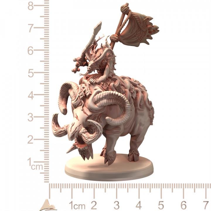 Chaos Demons of Wrath Celtic Theme - Printerra Studios - Tabletop Wargaming Miniature for Grimdark | OPR | Sci-fi