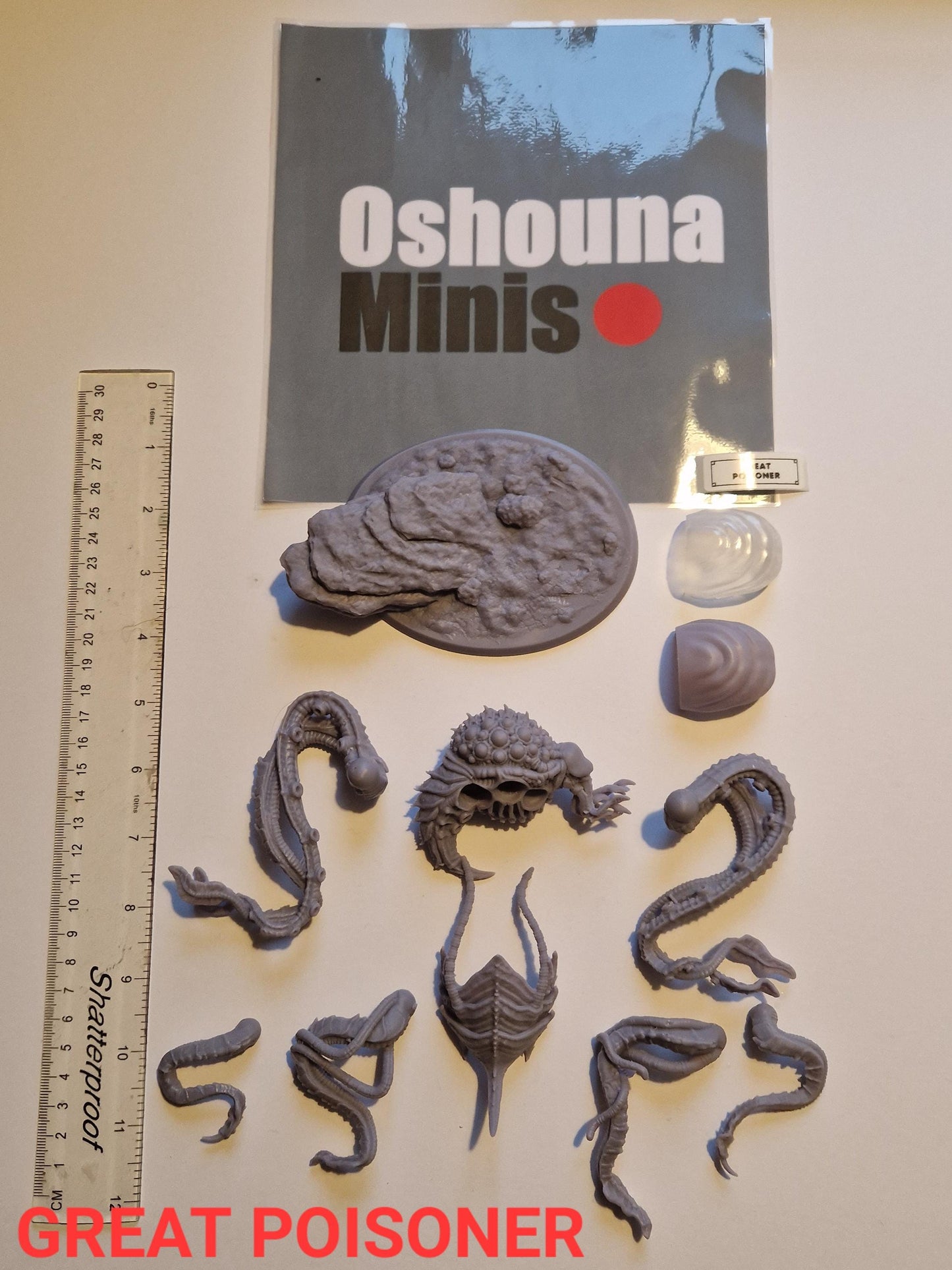 Great Poisoner - Deep Hive - Oshounaminis - Tabletop wargaming miniature for Grimdark | OPR | Sci-fi | Alien Bug Proxy | Printed mini