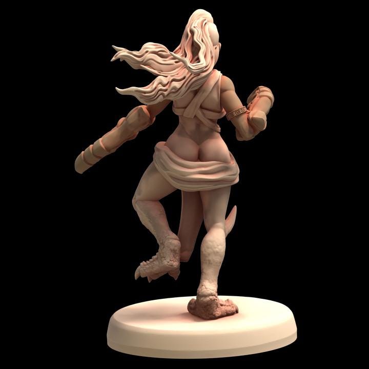 Slaandering Demon Sirena Squad A - Serket - Printerra Studios - Tabletop Wargaming Miniature for Grimdark | OPR | Sci-fi