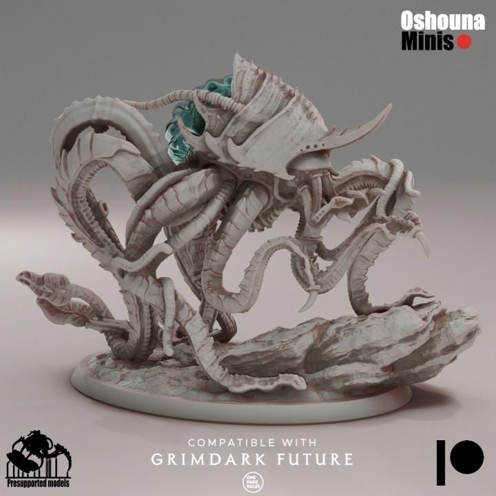 Great Poisoner - Deep Hive - Oshounaminis - Tabletop wargaming miniature for Grimdark | OPR | Sci-fi | Alien Bug Proxy | Printed mini