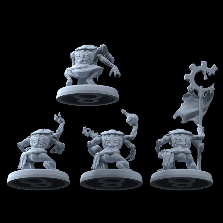 Tuyol Familiar Genetist Fleshsculptor - Printerra Studios - Tabletop Wargaming Miniature for Grimdark | OPR | Sci-fi