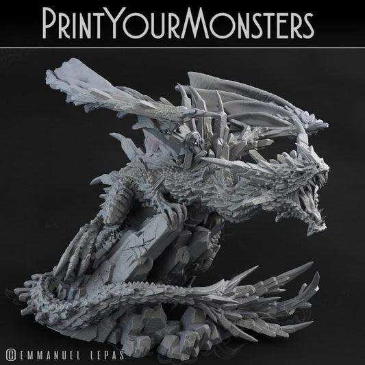 Crystal Dragon - Print your Monster - Suitable for fantasy | RPG | Dungeons and Dragons and other tabletop wargames