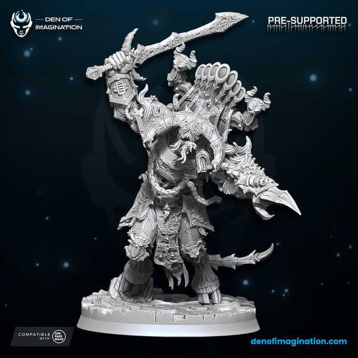 Chaos - Demonic Prince of Excess - Den of Imagination - Tabletop Wargaming Grimdark Scifi Fantasy Daemon Grimdark