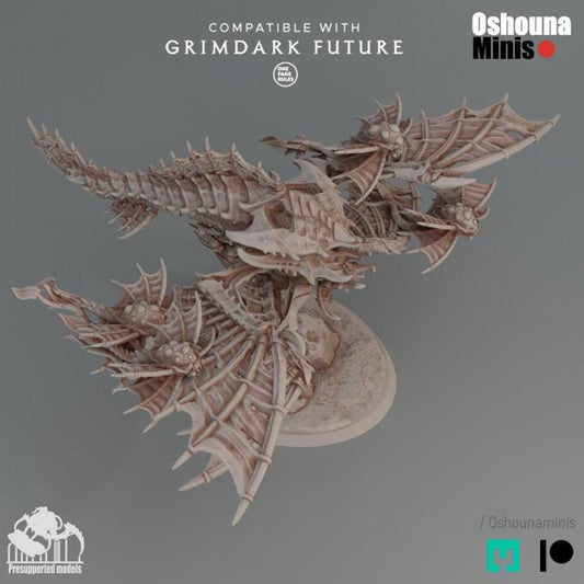 Sea Dragon -  Deep Hive - Oshounaminis - Tabletop wargaming miniature for Grimdark | OPR | Sci-fi | Alien Bug Proxy | Printed mini