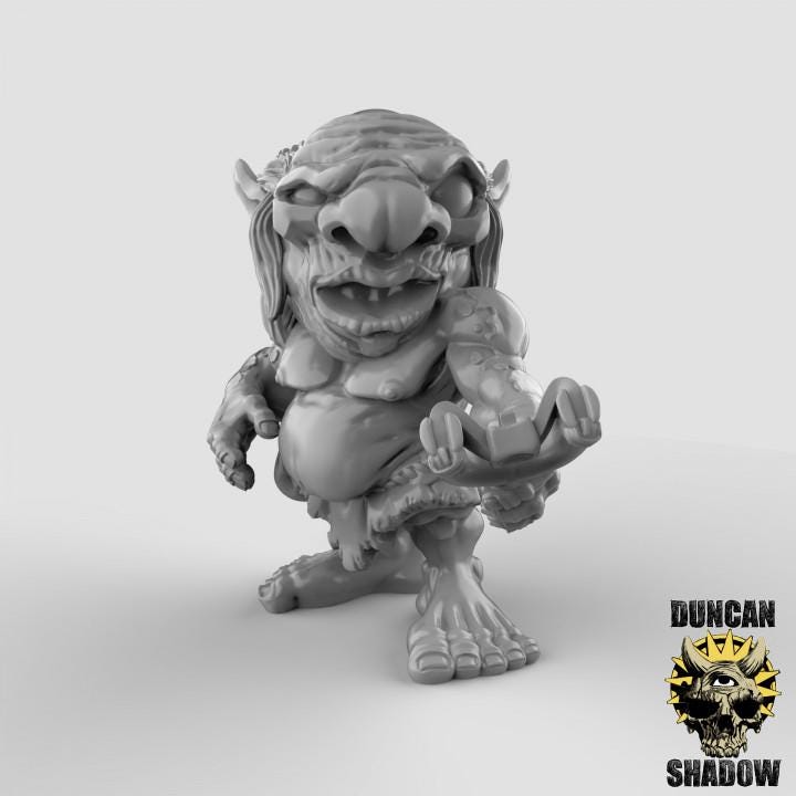 Xvarts With Slingshots | Duncan Shadow| PathFinder | Mini | Tabletop Wargaming | Dungeons and Dragons | Resin | Fantasy | RPG