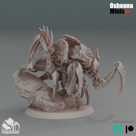 King Leaper - Deep Hive - Oshounaminis - Tabletop wargaming miniature for Grimdark | OPR | Sci-fi | Alien Bug Proxy | Printed mini