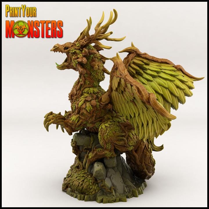 Forest Dragon | Fantasy | Print your Monster
