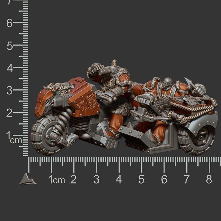 White Scars DAIXIYA Tengri Heavy Riders - Belthazark - Printerra Studios - Tabletop Wargaming Miniature for Grimdark | OPR | Sci-fi