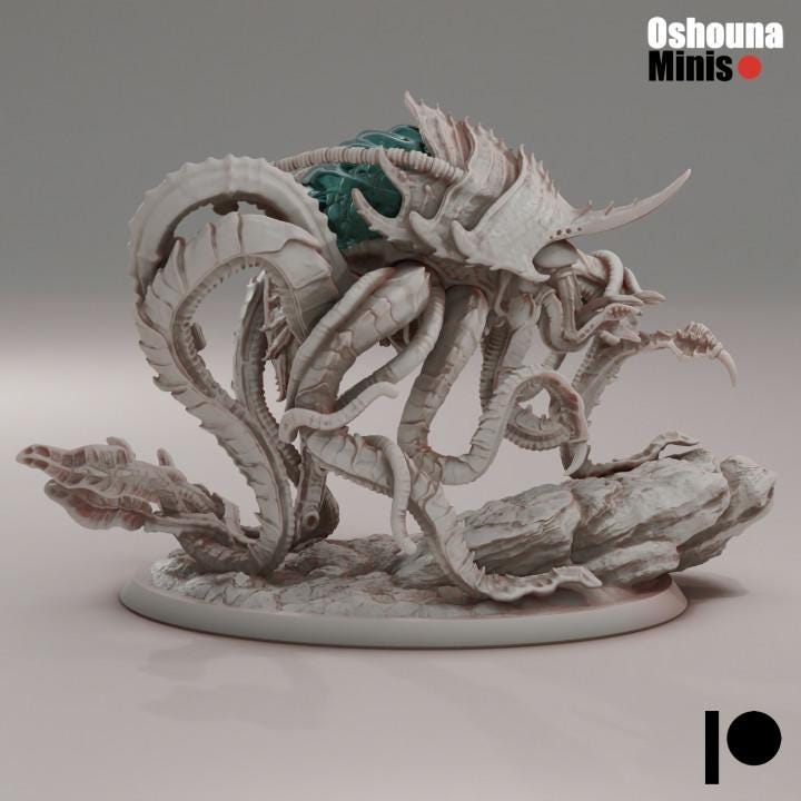 Great Poisoner - Deep Hive - Oshounaminis - Tabletop wargaming miniature for Grimdark | OPR | Sci-fi | Alien Bug Proxy | Printed mini
