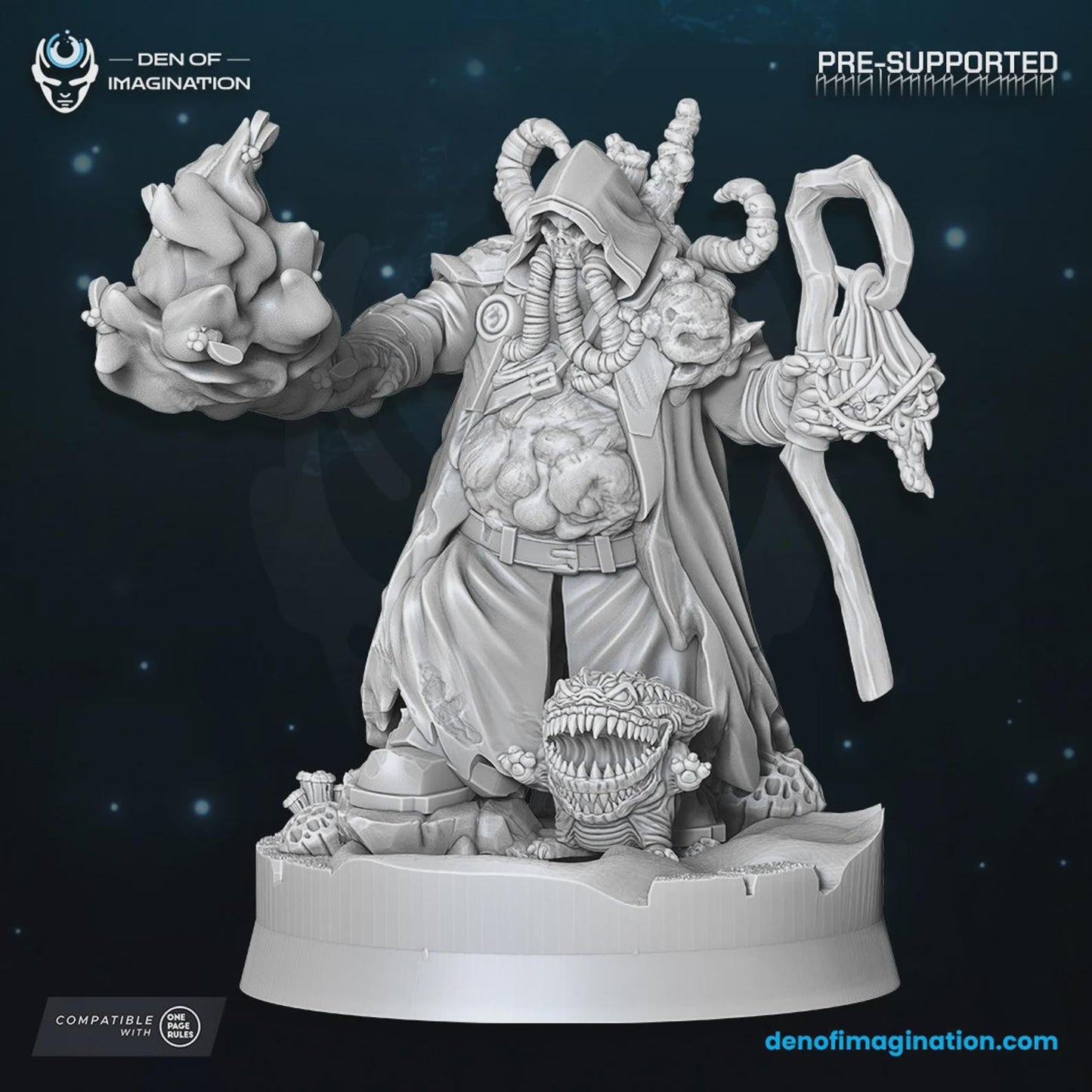 Chaos Plague Sorcerer - Miniatures - Wildmesh - Tabletop Wargaming for Grimdark | Alternative  | OPR Sci-Fi mini