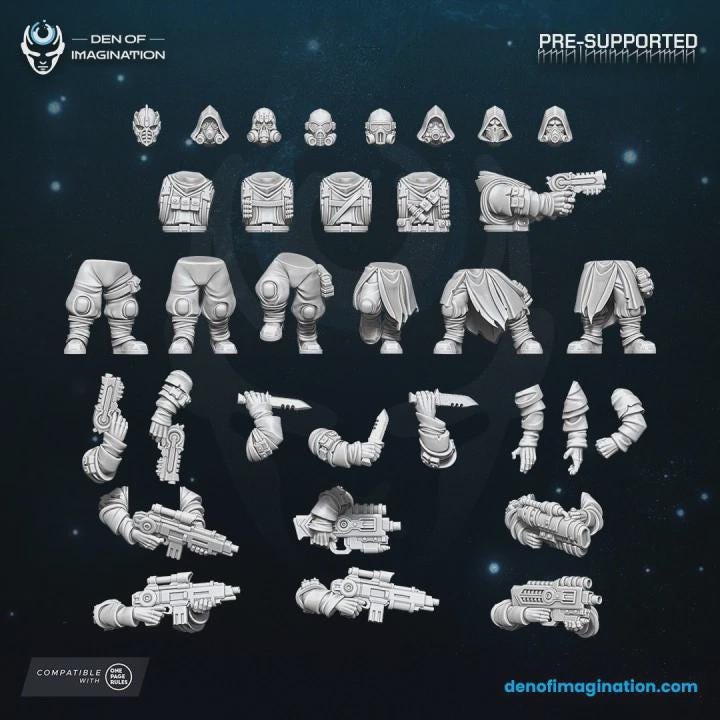 Traitors Marauders - Wildmesh - Tabletop Wargaming for Grimdark | Alternative  | OPR Sci-Fi mini