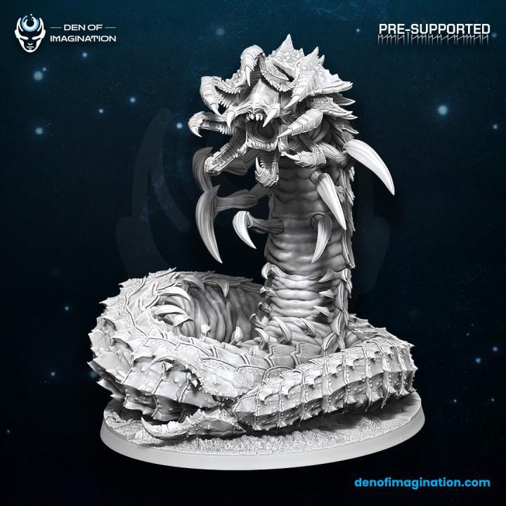 Devouring Serpent - Miniatures - Hive Kelth - Wildmesh - Tabletop Wargaming for Grimdark | Alternative  | OPR Sci-Fi mini
