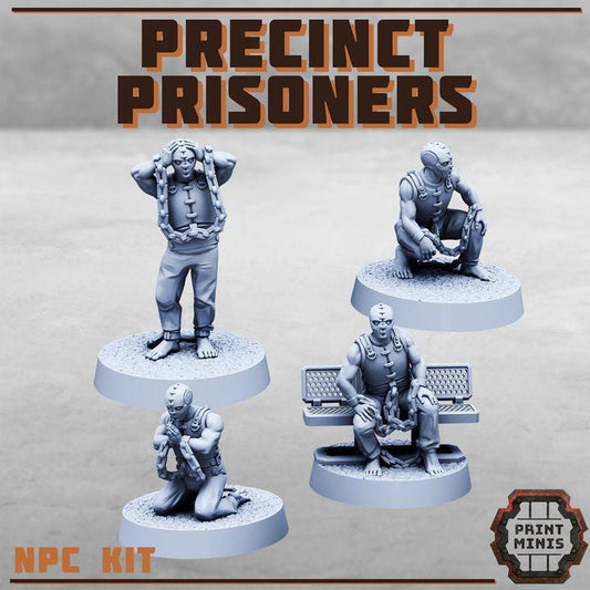 Precinct Prisoners - Tabletop Wargaming Miniature for Grimdark | OPR | Sci-fi