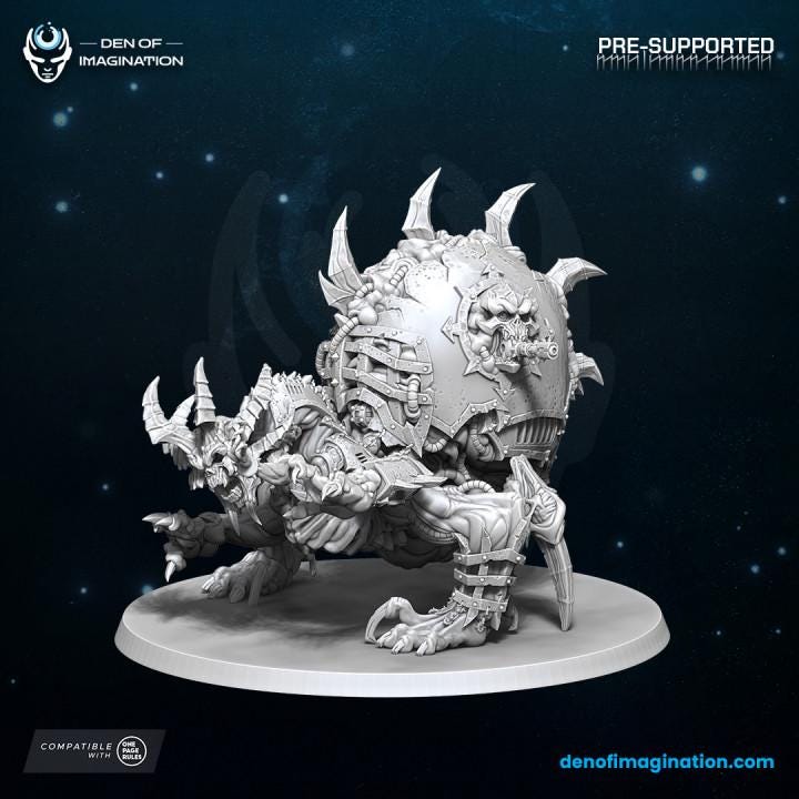 Chaos Infernal stalker - Miniatures  - Wildmesh -Tabletop Wargaming for Grimdark | Alternative  | OPR Sci-Fi mini