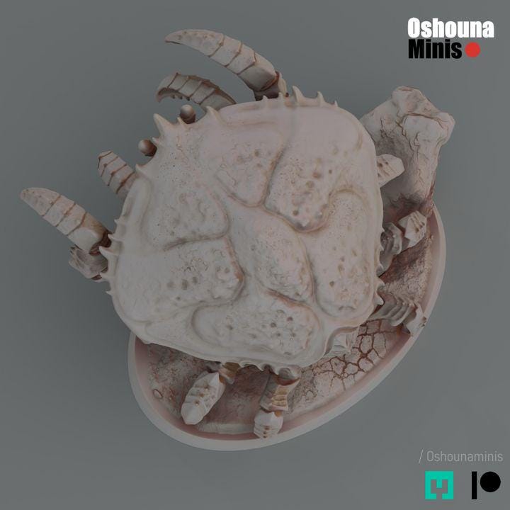 Slasher Crab 2.0 - Deep Hive - Oshounaminis - Tabletop wargaming miniature for Grimdark | OPR | Sci-fi | Alien Bug Proxy | Printed mini