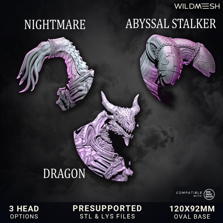 Chaos Excess Abyssfang of Excess Grimdark + Fantasy Friendly 120x92mm Base 215mm H Sept 25 Release Wildmesh Tabletop Wargaming for Grimdark